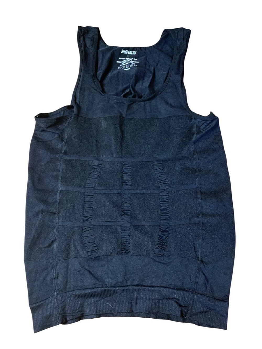 Shaperluv Black Compression Tank Top Shapewear Camisole Size L